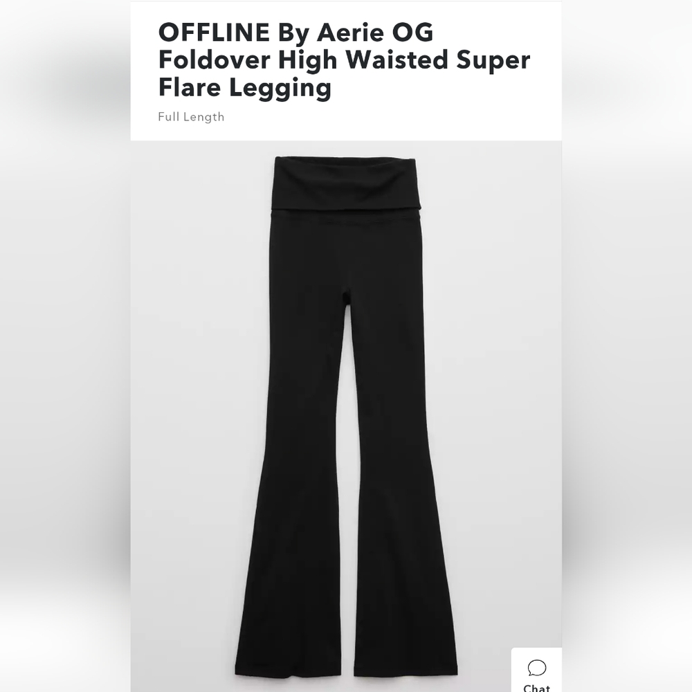 Offline by aerie OG foldover high waisted super flare leggings